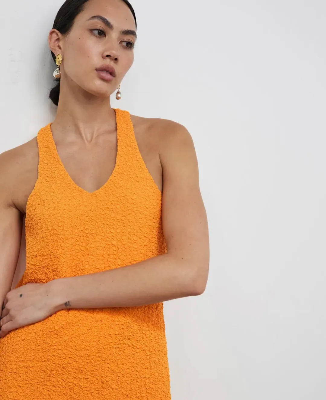 Camilla and Marc Toledo Racer Back Dress Dusty Orange Size 12   for rent on The Volte - main image