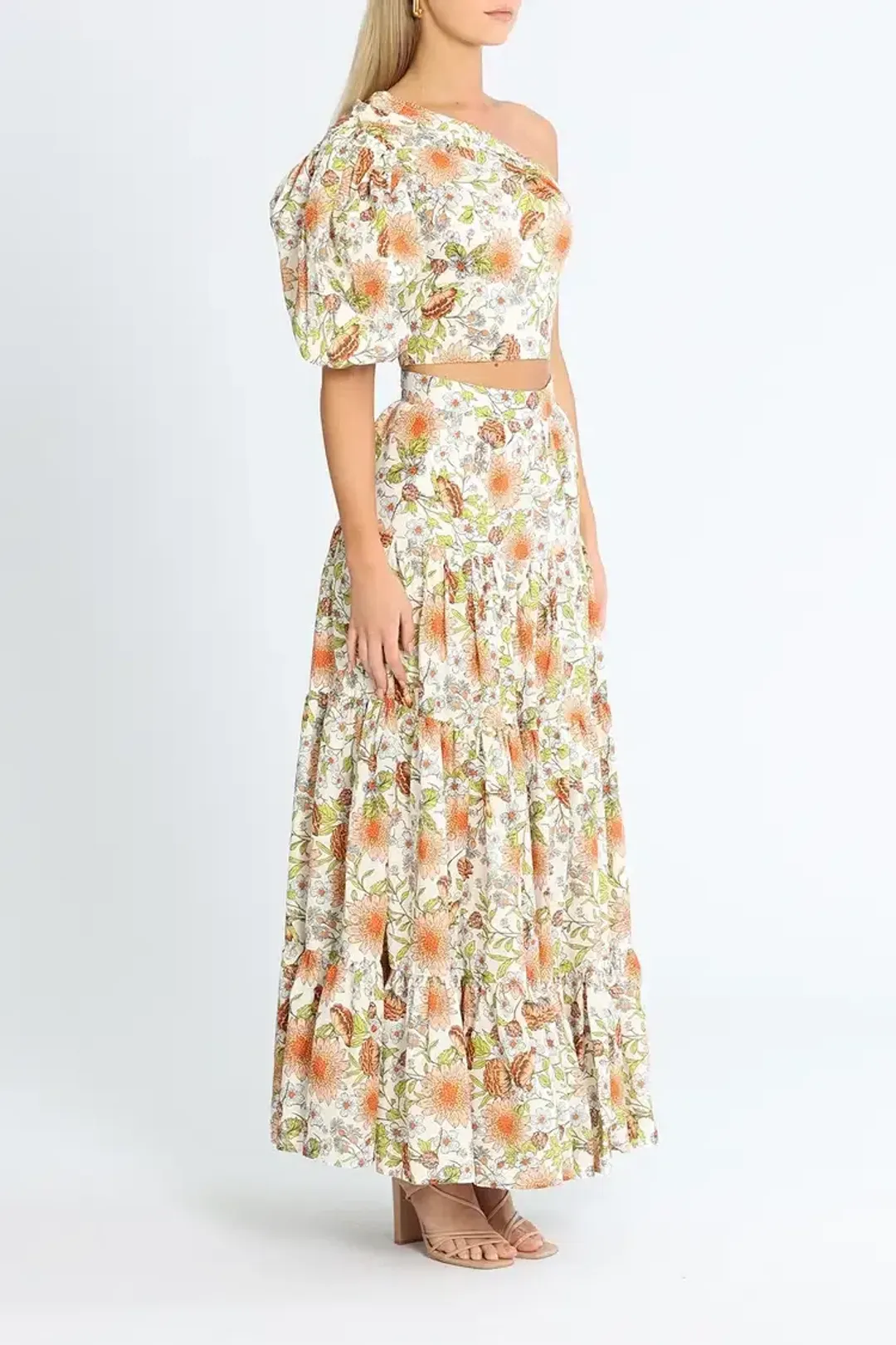 Torannce Frida Blouse & Day To Night Skirt Set Floral Size 12 for rent on The Volte - main image