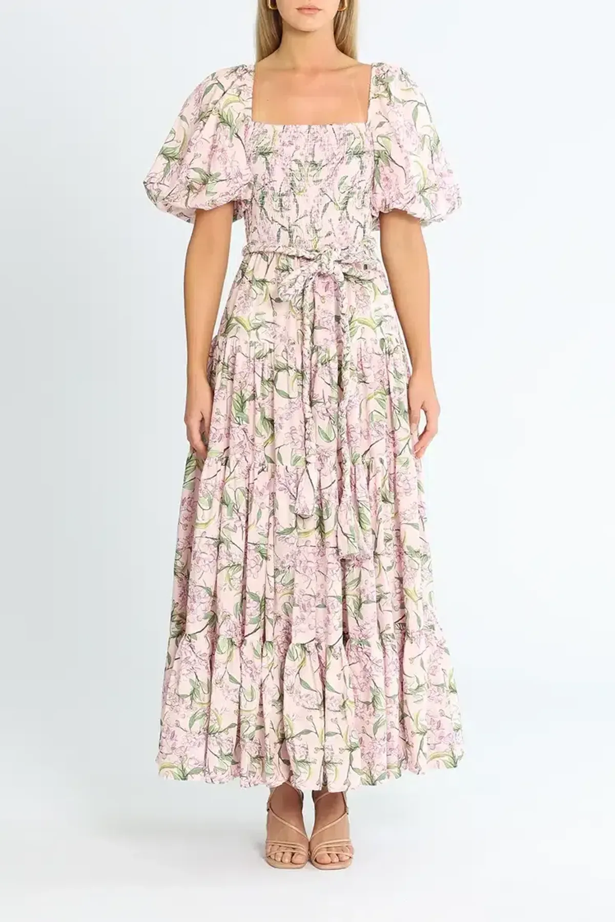 Torannce Alice Dress in Pink Floral Size 14 for rent on The Volte - main image