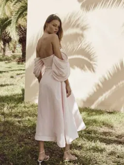 Talulah Dahlia Midi Dress Pink Size 8 for rent on The Volte - image 3