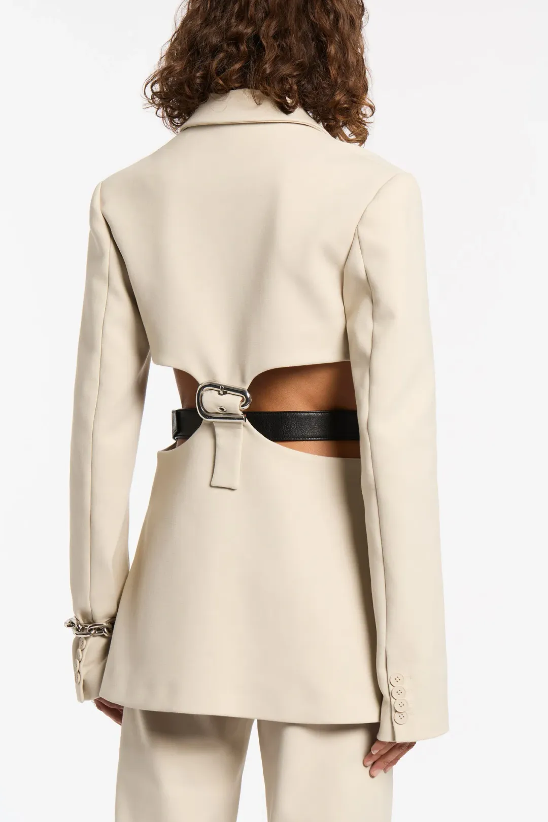 Sir The Label Musee Contoured Blazer  Ecru Size 3 / AU 12  for rent on The Volte - main image