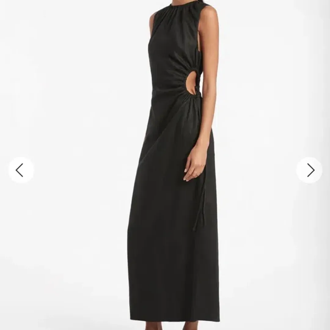 Sir the Label Blanche Cut Out Dress Black Size 6 for rent on The Volte - main image