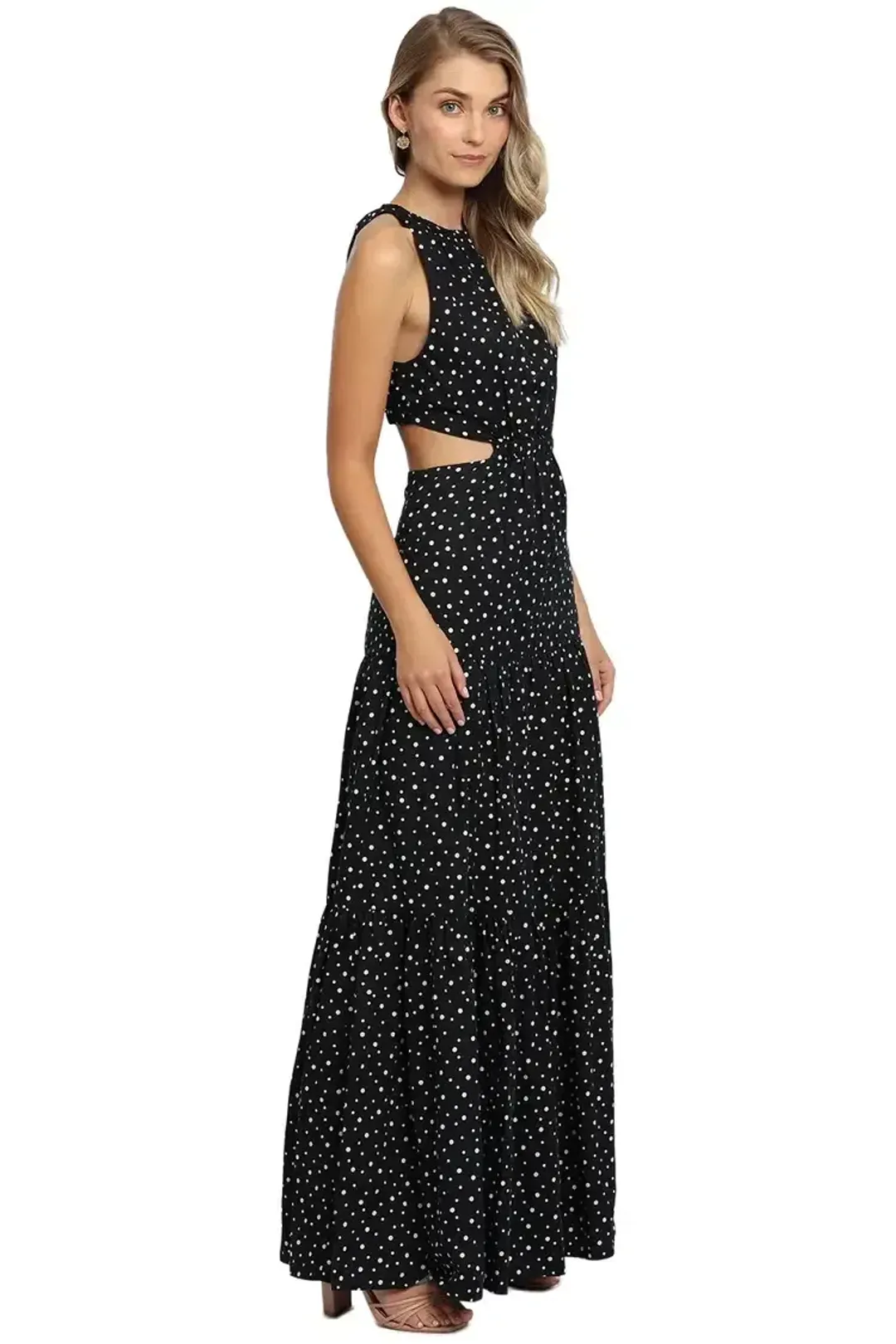 Significant Other Poppy Dress in Black Cream Polka Size 12 for rent on The Volte - main image