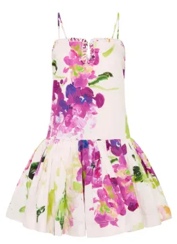 AJE Willow Sweetheart Mini Dress Wild Hyrdangea Size 6 for rent on The Volte - image 5