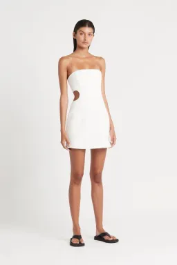 Sir the Label Jacque Strapless Mini Dress Ivory Size 1 / AU 8 for rent on The Volte - image 1