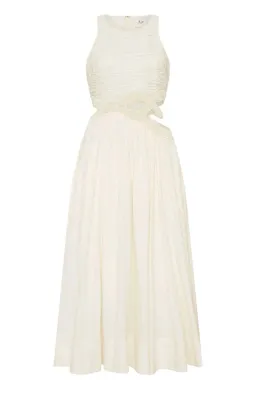 Aje New Catara Sequin Midi Dress Ivory Size 16 for rent on The Volte - image 5