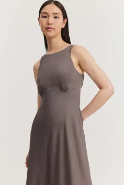 Country Road Cut-Away Column Dress Grey Size 10 for rent on The Volte - image 2