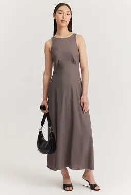 Country Road Cut-Away Column Dress Grey Size 10 for rent on The Volte - image 5