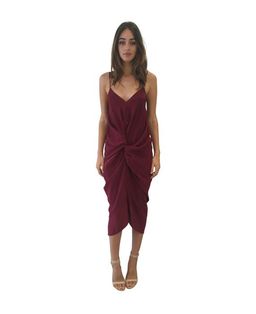 One Fell Swoop Elana Slip in Black Cherry Size 8 for rent on The Volte - image 1
