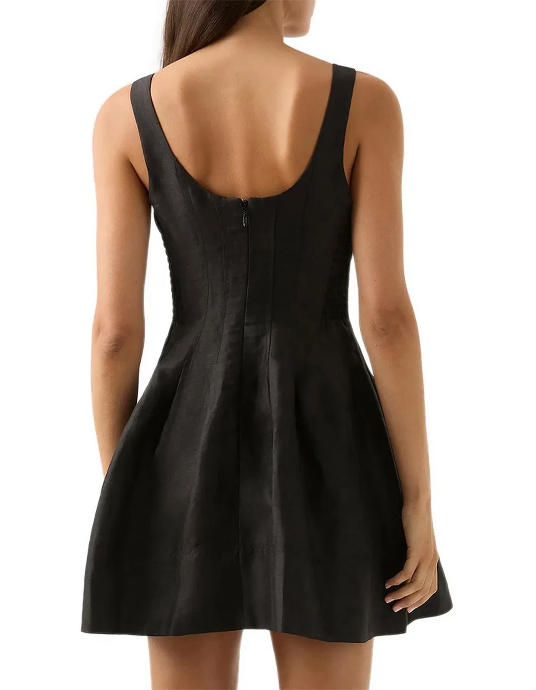 Aje Divinity Pearl Pin Mini Dress Black Size 4 for rent on The Volte - main image