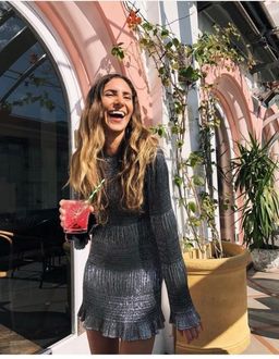 Georgia Alice Sublime Mini Dress Metallic Silver Size 8 for rent on The Volte - image 4