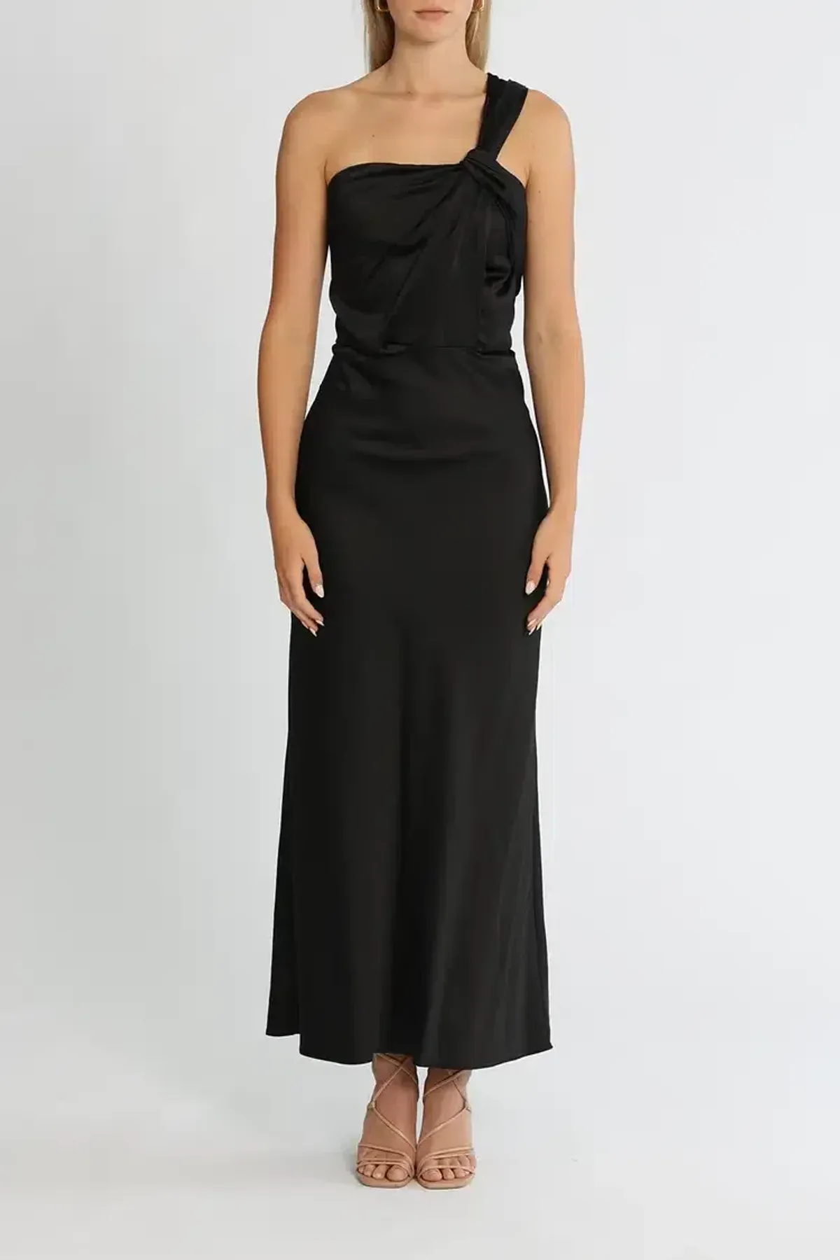 Significant Other Macy Midi Dress in Black Size 14 for rent on The Volte - main image