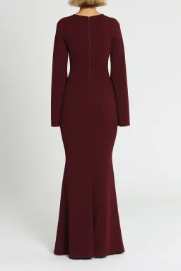 Pasduchas Amaryllis Gown in Wine Size 8 for rent on The Volte - image 3