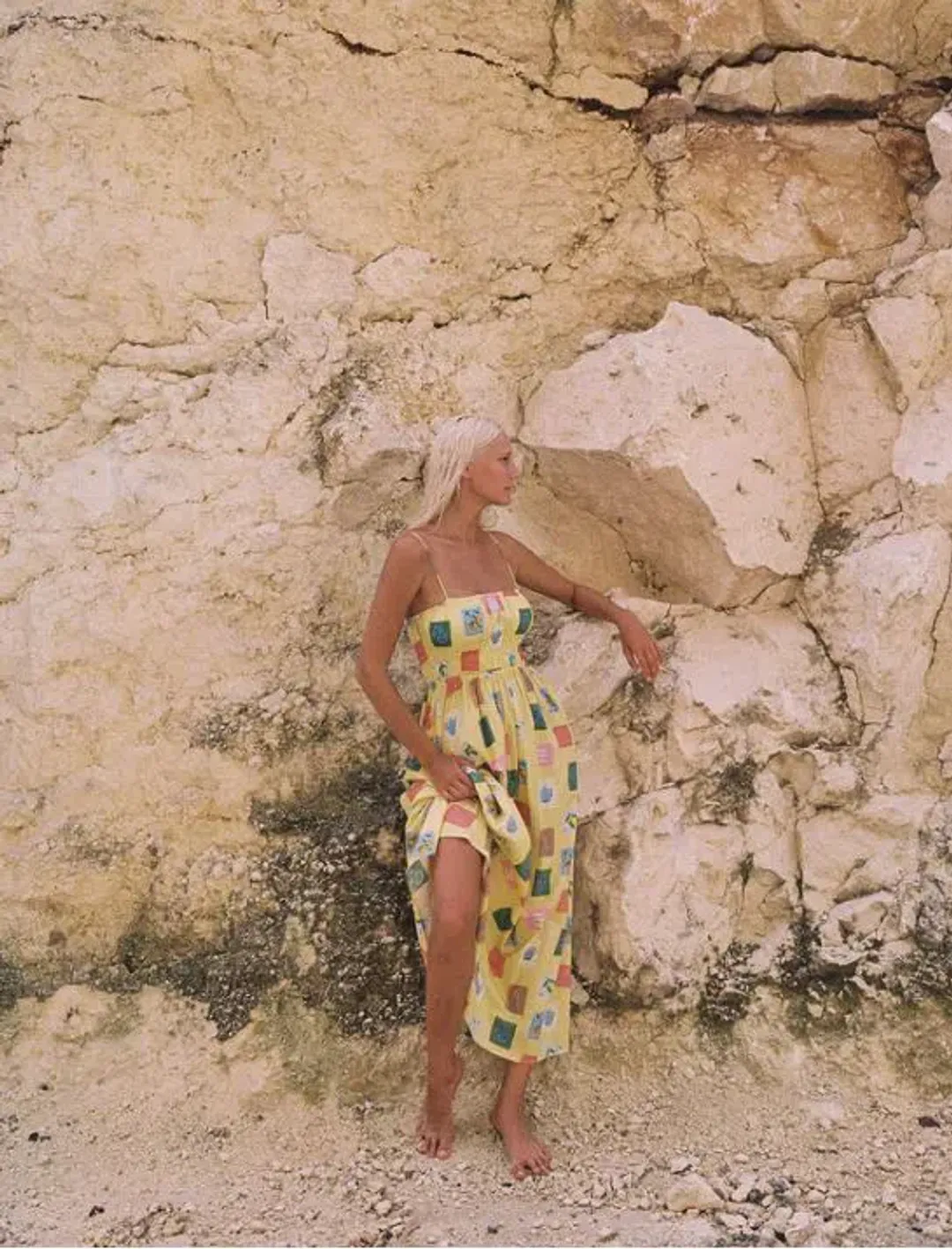 Palm Noosa West Dress Yellow Emblem Size 12 for rent on The Volte - main image