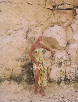 Palm Noosa West Dress Yellow Emblem Size 12 for rent on The Volte - image 2