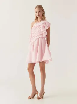 Aje Genesis Mini Dress Soft Pink Size S / AU 8 for rent on The Volte - image 2