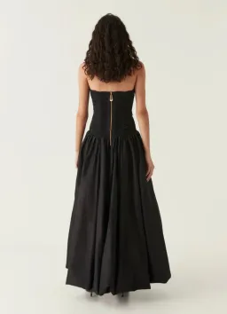 Aje Violette Bubble Hem Maxi Dress Black Size 8 for rent on The Volte - image 3