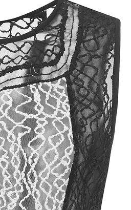 Jonathan Simkhai Wire Lace Curve Dress Black Combo Size 8 for rent on The Volte - image 5