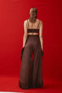 Alemais Helix Crop Top Brown Size 8 for rent on The Volte - image 3