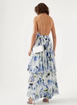 Aje Sienna Maxi Dress Lavenders of Provence Print Size 6 for rent on The Volte - image 3