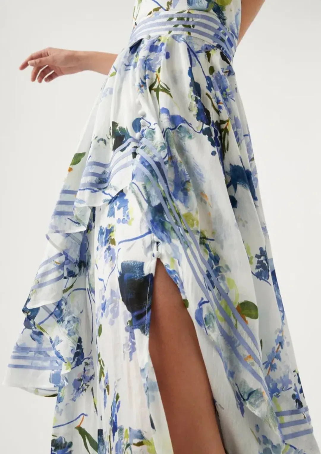 Aje Sienna Maxi Dress Lavenders of Provence Print Size 6 for rent on The Volte - main image