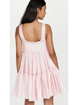 Aje Hushed Mini Dress Pink Size AU 12 for rent on The Volte - image 2