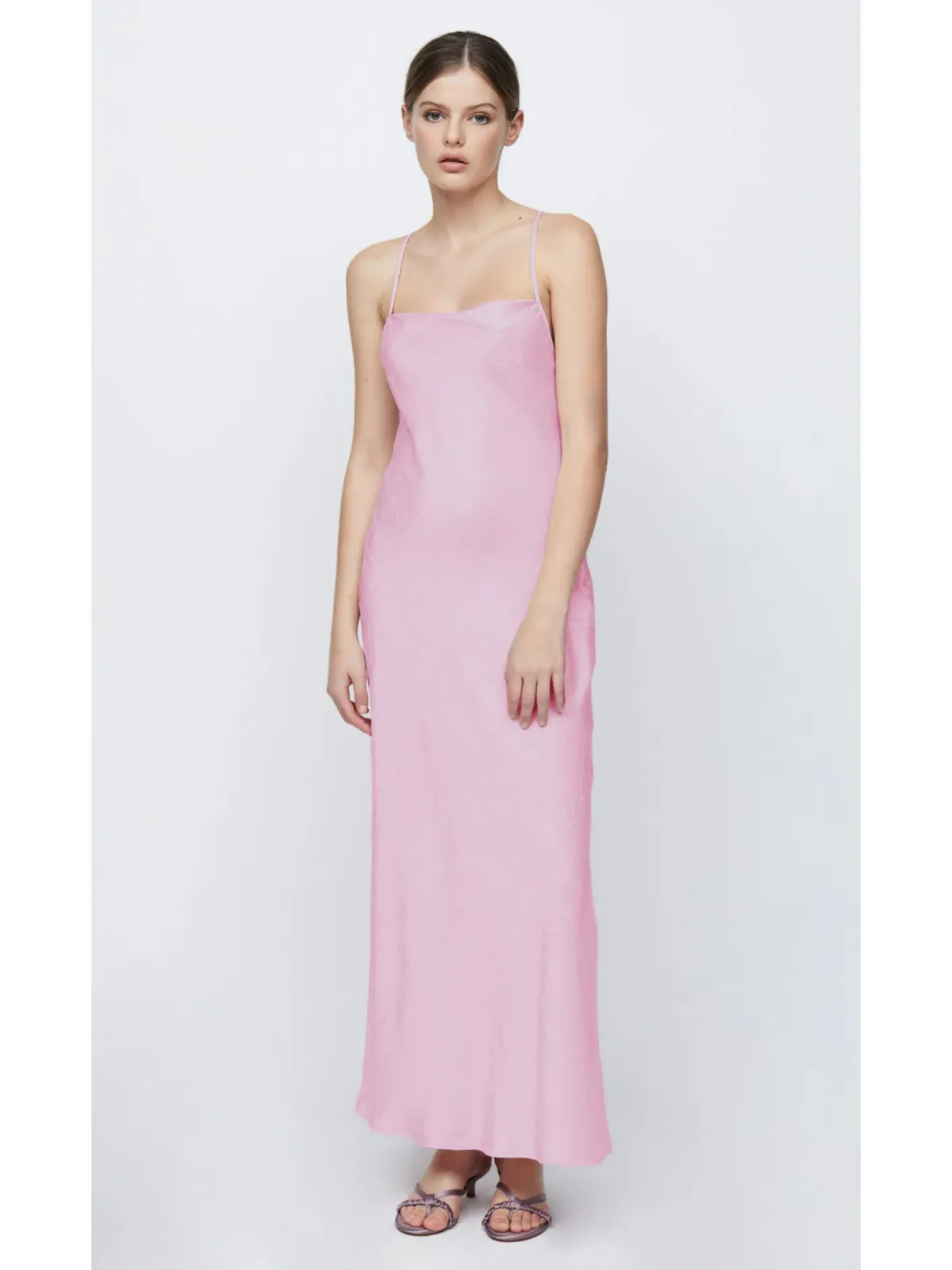 Bec & Bridge Carolina Maxi Dress Quartz Pink Size AU 10 for rent on The Volte - main image