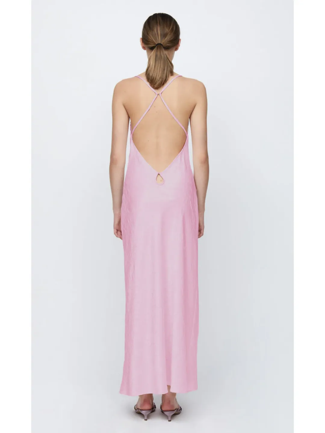 Bec & Bridge Carolina Maxi Dress Quartz Pink Size AU 10 for rent on The Volte - main image