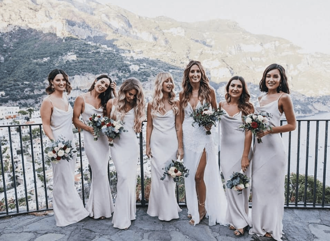 Shona Joy Luxe 'Porcelain' Bias Cowl Slip Dress Blush Size 8 for rent on The Volte - main image