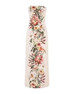 Zimmerman Lexi Column Dress Cream Floral Size 0 / AU 8  for rent on The Volte - image 5