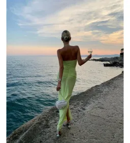 Natalie Rolt Shontae Gown Citron Size 0/AU 6 for rent on The Volte - image 5