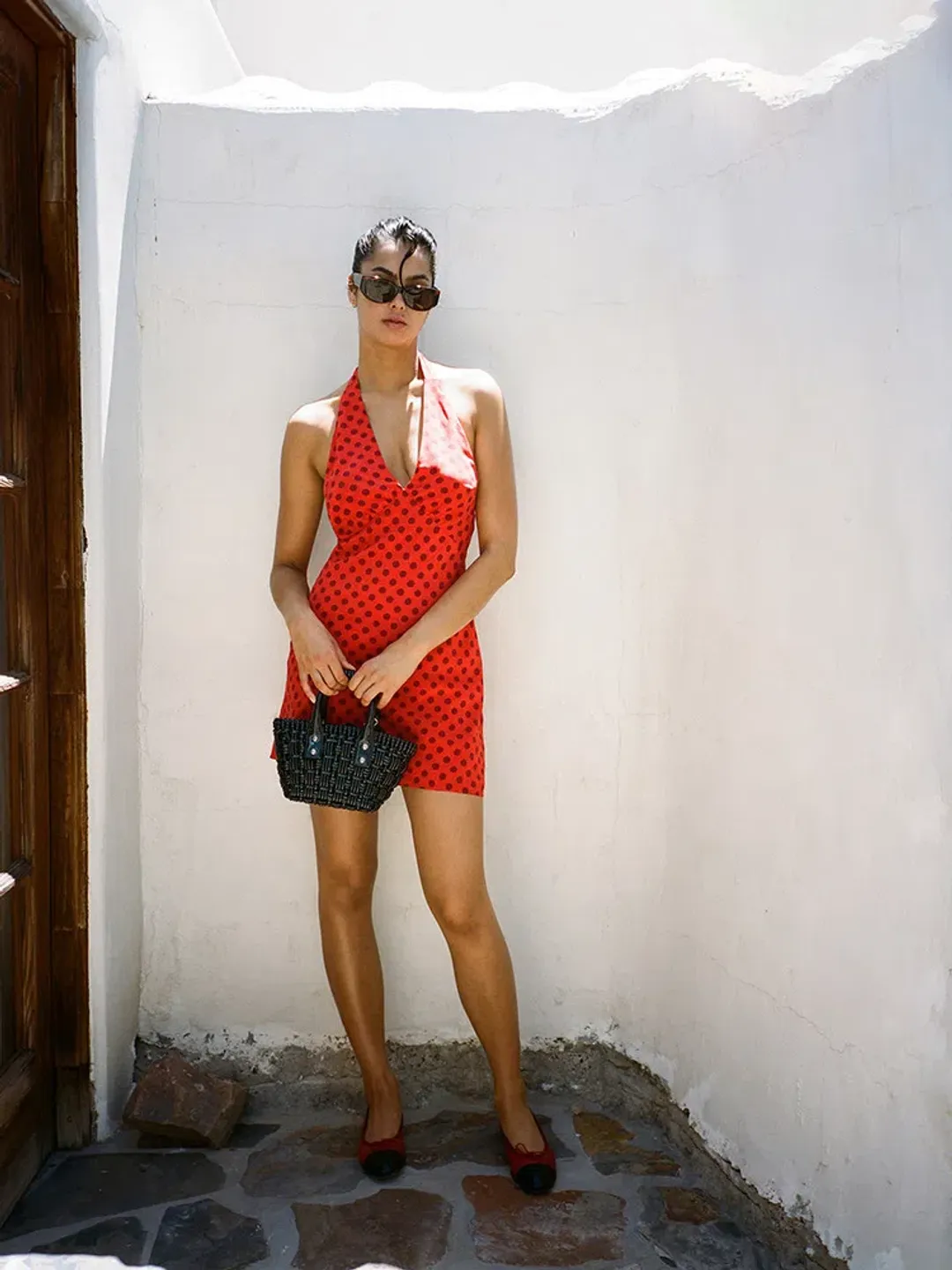 Realisation Par The Leila In Aura Halter Mini Dress Red Size 6 for rent on The Volte - main image