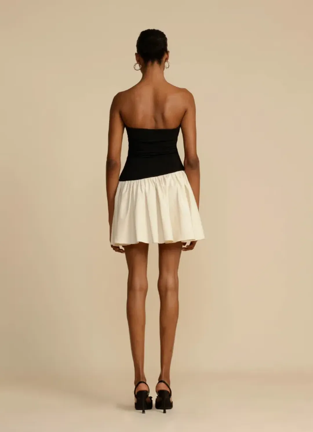 Arcina Ori Celine Mini Dress Black/White Size M/Au 10 for rent on The Volte - main image