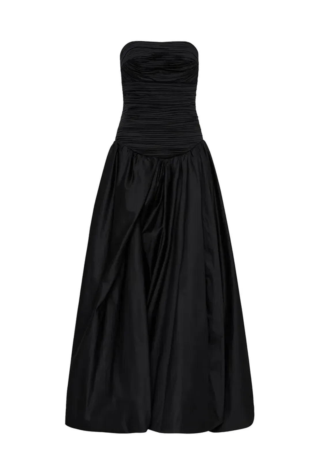 Aje Violette Bubble Maxi Dress Black Size 8 for rent on The Volte - main image