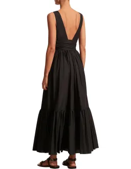 Matteau Tiered Plunge Dress Black Size 4 / AU 12 for rent on The Volte - image 3