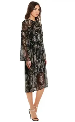 Zimmermann Lavish Braid Midi Dress Indienne Floral Size 3 / AU 14 for rent on The Volte - image 2