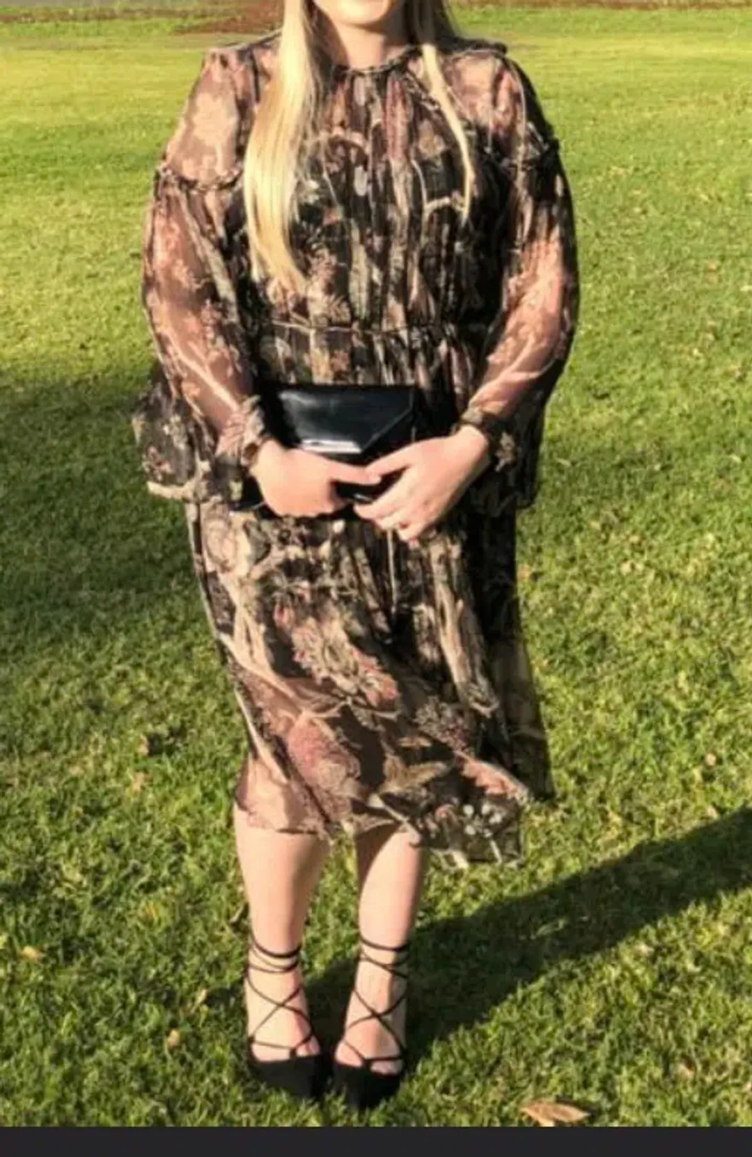 Zimmermann Lavish Braid Midi Dress Indienne Floral Size 3 / AU 14 for rent on The Volte - main image