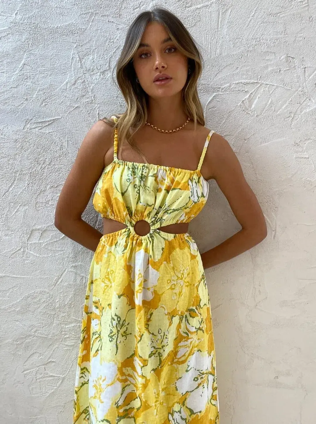 Faithfull the Brand El Rio Maxi Dress Loretta Floral Print Size 8 for rent on The Volte - main image