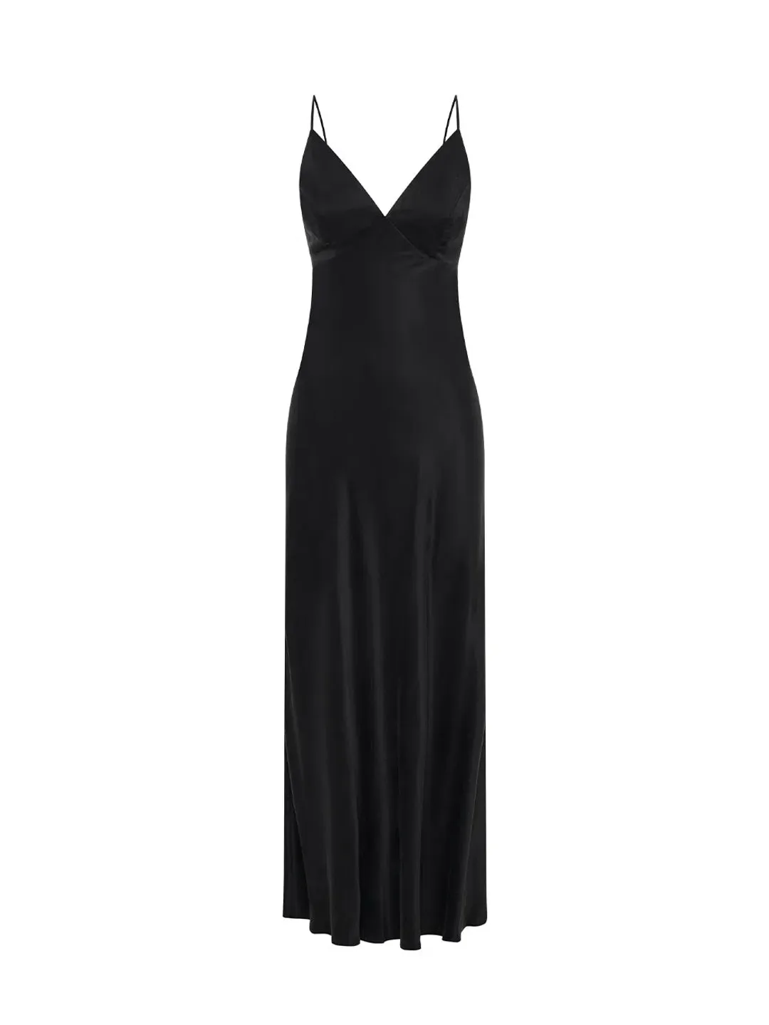 Kivari Bianca Open Back Slip Dress Black Size AU 10  for rent on The Volte - main image