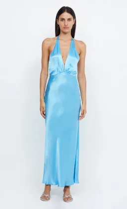 Bec & Bridge Indi Halter Maxi Dress Topaz Blue Size 10 for rent on The Volte - image 4