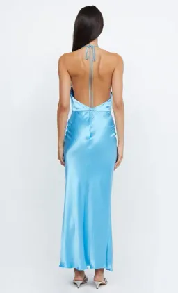 Bec & Bridge Indi Halter Maxi Dress Topaz Blue Size 10 for rent on The Volte - image 3
