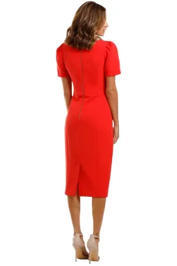 Rebecca Vallance Lamour Dress in Red Size 10 for rent on The Volte - image 3