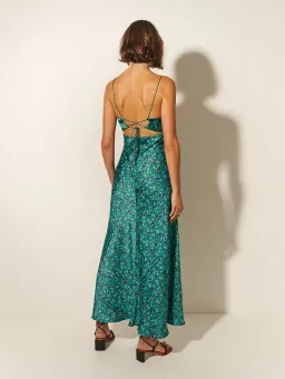 Kivari Acacia Slip Dress Green Ditsy Size 10 for rent on The Volte - image 4