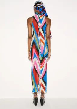 Emilio Pucci Printed Maxi Dress Multi Size S/Au 8 for rent on The Volte - image 3