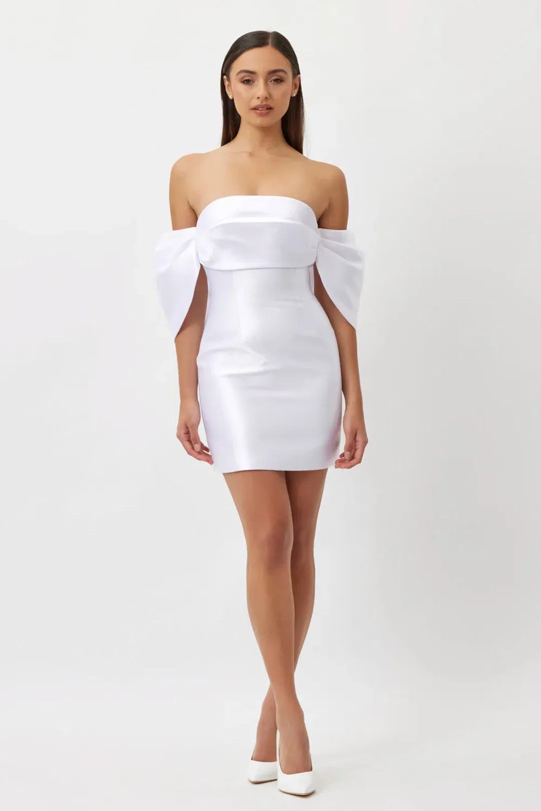 Bianca & Bridgett Eden Mini Dress White Size 10 for rent on The Volte - main image