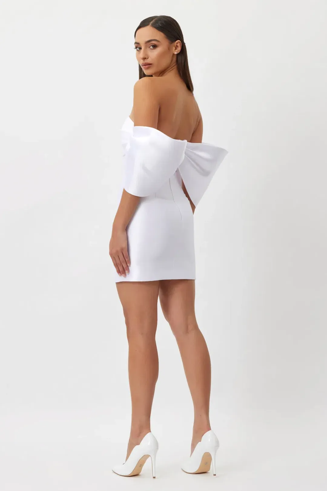 Bianca & Bridgett Eden Mini Dress White Size 10 for rent on The Volte - main image