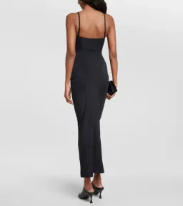 Christopher Esber Pierced Orbit Column Midi Dress Black Size 6 for rent on The Volte - image 3