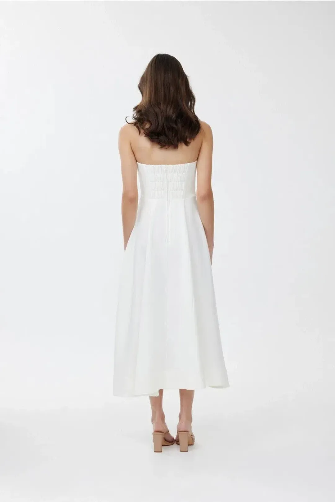 Keepsake the Label Tryst Midi Dress in Porcelain Size XXS / AU 4 for rent on The Volte - main image