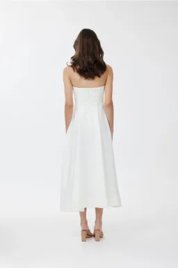 Keepsake the Label Tryst Midi Dress in Porcelain Size XXS / AU 4 for rent on The Volte - image 3