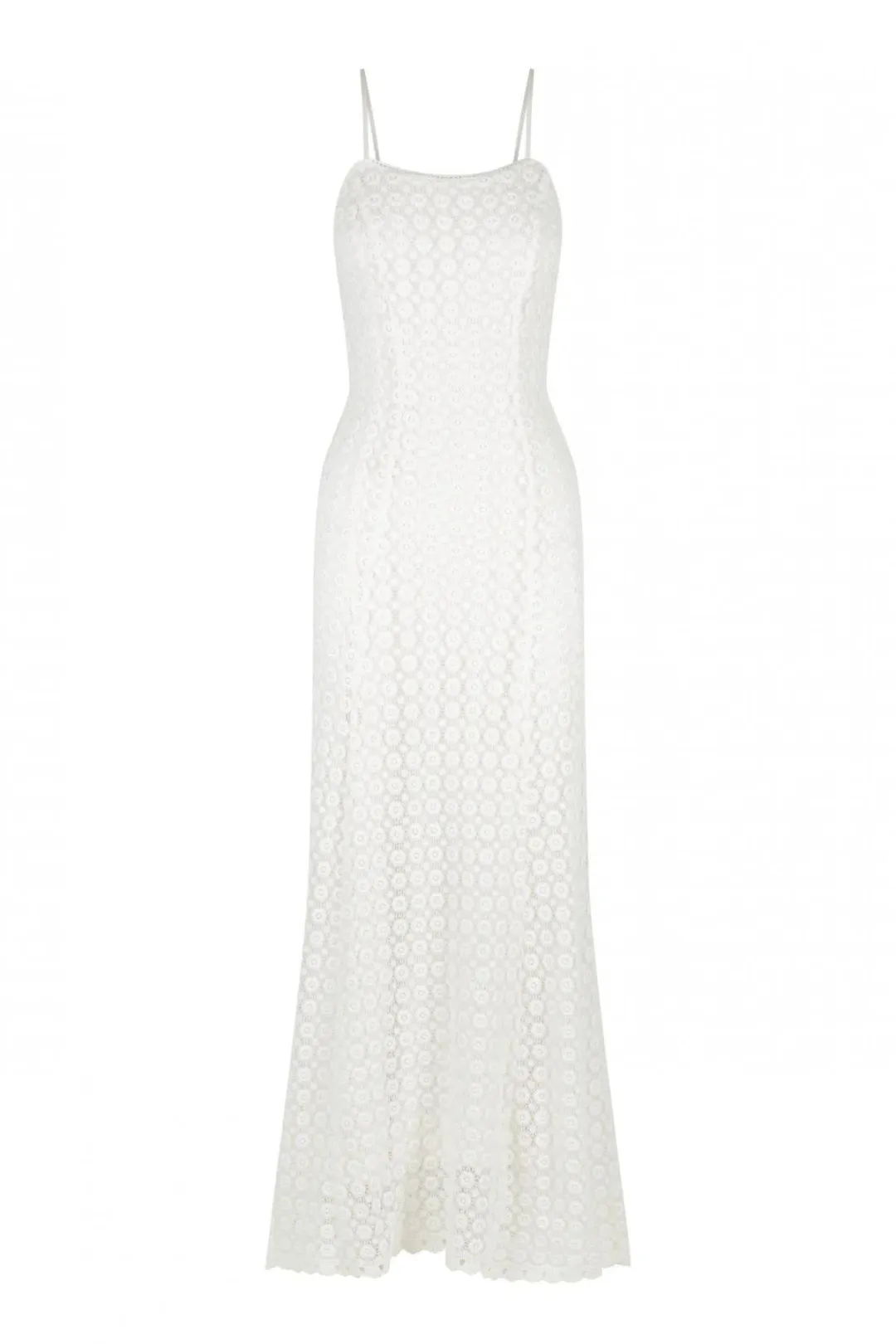 Hansen & Gretel Fiora Daisy Lace Midi Dress in White Size S / AU 8 for rent on The Volte - main image